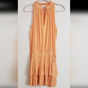 Anthropology Current Air Cara Sleeveless Orange Mini Dress Sz Small